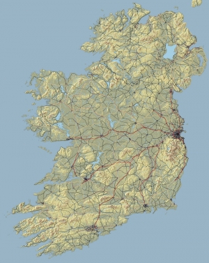 Topography Ireland Printable
